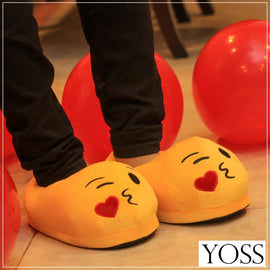 Emoji Slippers  Kiss Warm and Comfortable