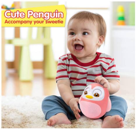 Penguin Roly Poly Baby Rattle