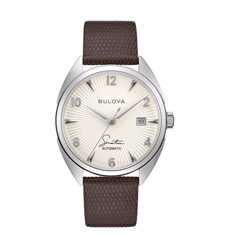 Fly Me To The Moon Silver Dial Brown Strap