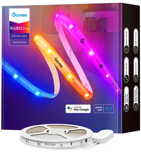 Govee RGBIC LED Strip Lights With Protective Coating - 10m - إضاءة