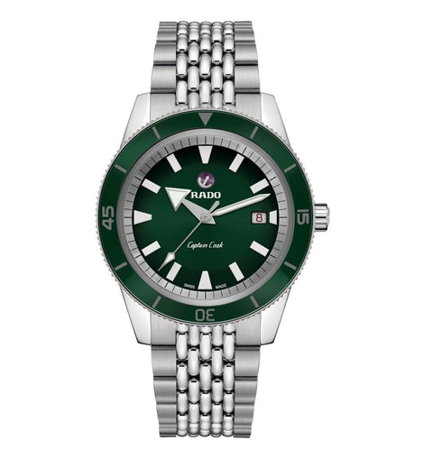 Captain Cook Automatic Green Dial Beads of Rice Bracelet