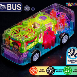 Transparent Gear Bus With LED Lights