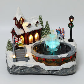 Christmas Village Decoration Snow House