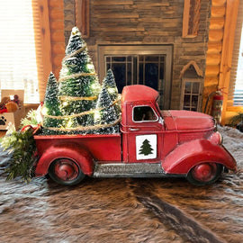 Truck Car Model with Mini Christmas Tree