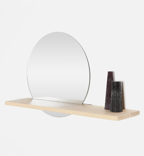 Oak Ledge Mirror Shelf