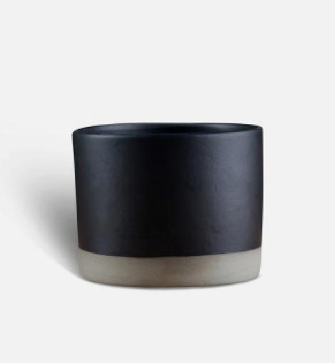 Cylinder Table Planter - Black