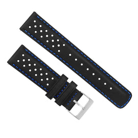 Amazfit Bip | Racing Horween Leather | Black & Blue Stitch