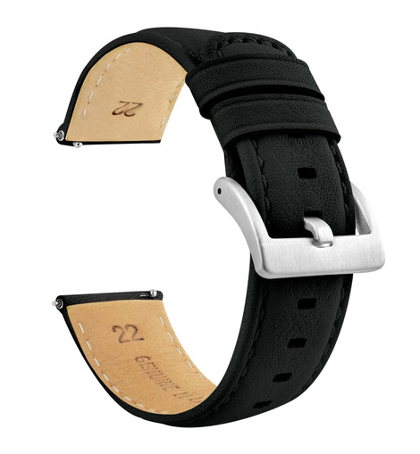 Amazfit Bip | Black Pittards® Performance Leather & Black Stitching