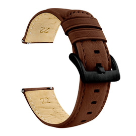 Amazfit Bip | Light Brown Pittards® Performance Leather & Brown Stitching