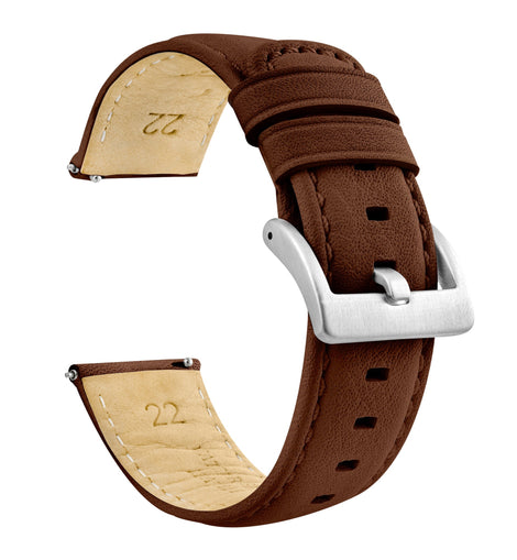 Amazfit Bip | Light Brown Pittards® Performance Leather & Brown Stitching