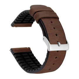 Amazfit Bip | Leather and Rubber Hybrid | Walnut Brown