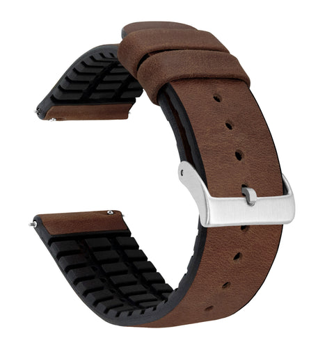 Amazfit Bip | Leather and Rubber Hybrid | Walnut Brown