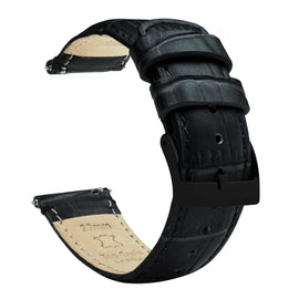 Amazfit Bip | Black Alligator Grain Leather