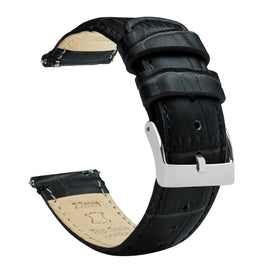 Amazfit Bip | Black Alligator Grain Leather