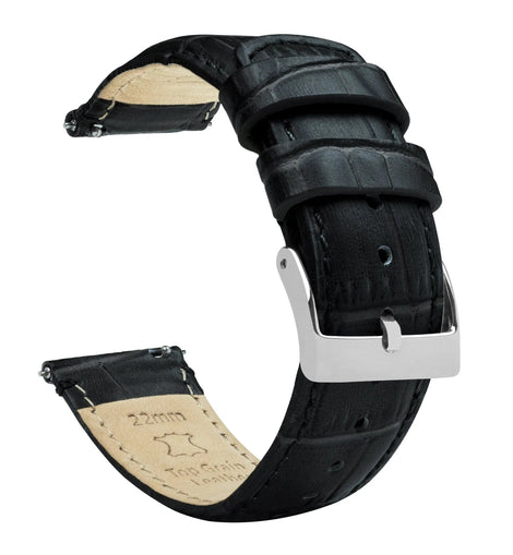 Amazfit Bip | Black Alligator Grain Leather