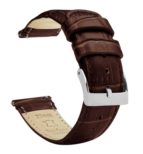 Amazfit Bip | Coffee Brown Alligator Grain Leather