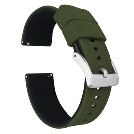 Amazfit Bip | Elite Silicone | Army Green Top / Black Bottom