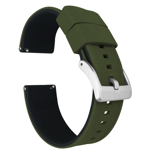 Amazfit Bip | Elite Silicone | Army Green Top / Black Bottom