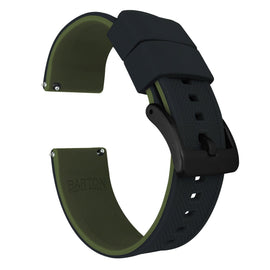 Amazfit Bip | Elite Silicone | Black Top / Army Green Bottom