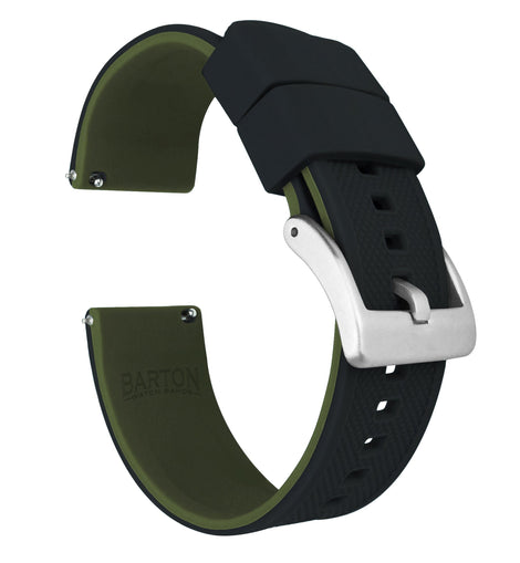 Amazfit Bip | Elite Silicone | Black Top / Army Green Bottom