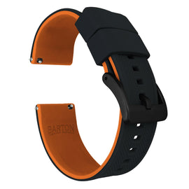 Amazfit Bip | Elite Silicone | Black Top / Pumpkin Orange Bottom