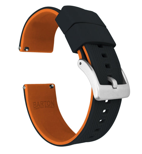 Amazfit Bip | Elite Silicone | Black Top / Pumpkin Orange Bottom