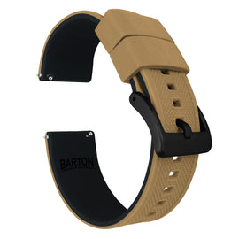 Amazfit Bip | Elite Silicone | Khaki Tan Top / Black Bottom