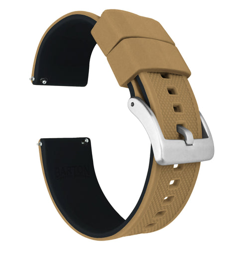 Amazfit Bip | Elite Silicone | Khaki Tan Top / Black Bottom