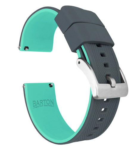 Amazfit Bip | Elite Silicone | Smoke Grey Top / Mint Green Bottom