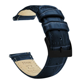 Amazfit Bip | Navy Blue Alligator Grain Leather