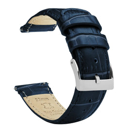 Amazfit Bip | Navy Blue Alligator Grain Leather