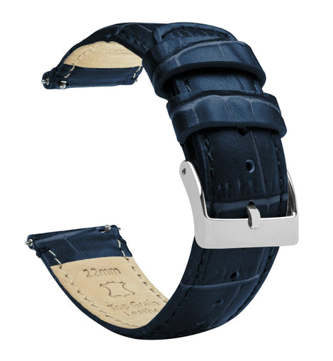 Amazfit Bip | Navy Blue Alligator Grain Leather