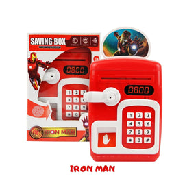 Electronic ATM Box With Finger Print Sensor-Iron Man