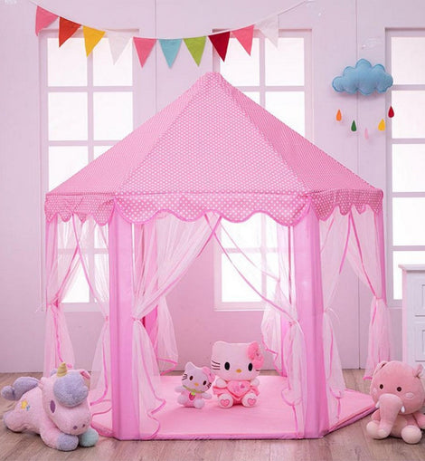 Girls hexagon fairy princess play tent