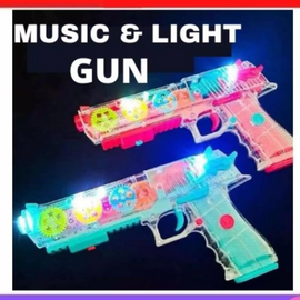 Transparent Gear Gun With LED Lights