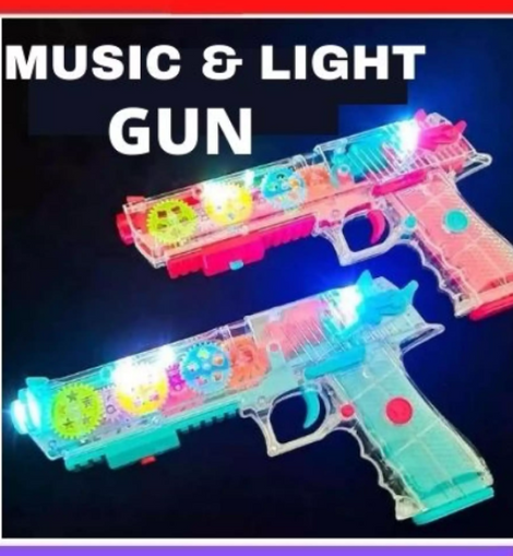 Transparent Gear Gun With LED Lights